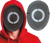 Maska Gracza Czarna Białe KOŁO Strażnik