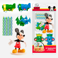 Zestaw Myszka Mickey ze świeczkami, 1 kpl.