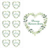 Naklejki komunia SERCE clear 10szt. 28mm 1 kpl.