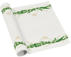 Bieżnik Flizelinowy Konwalie Komunia IHS 40x500cm