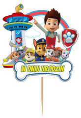 Topper Psi Patrol DUŻY W Dniu Urodzin 1szt.