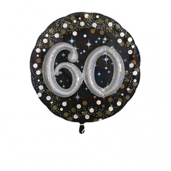 Balon foliowy na 60 urodziny Srebrny 81 cm 1 szt.