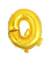 Balon Foliowy Litera "Q", Złoty, 45 cm, 1 szt.