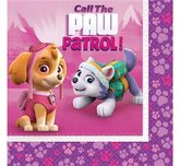 Serwetki "Pink Paw Patrol " 33x33 cm, 20 szt.