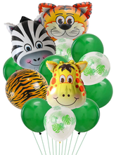 Zestaw balonów,zwierzęta safari, 1 kpl.