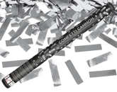 Tuba z konfetti, srebrny, 60cm, 1szt.