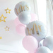 Balon Foliowy Biały Złoty MRS Żona Wesele 45cm