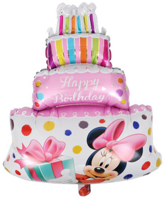 Balon foliowy Tort Myszka, 60x85cm, 1szt.