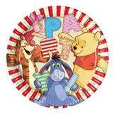 Talerzyki papierowe "Winnie Alphabet" 23 cm, 8 szt