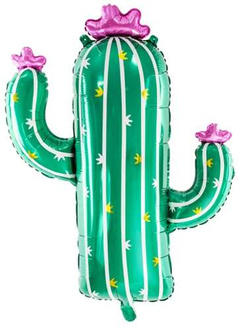 Balon foliowy Kaktus, 60x82cm, mix 1 szt.