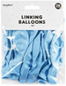 Balony z łącznikiem, 33 cm, jasny niebieski 20szt.