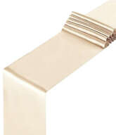 Satyna Gładka Bieżnik Dekoracja KREMOWY 0,16 x9m