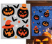 Dekoracje Naklejki Żelowe DYNIE Halloween 20x25cm
