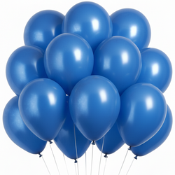 Balony St. 27cm (12") Metallic Niebieskie, 100szt.