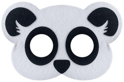 Maska Filcowa Miś PANDA, 19x12 cm