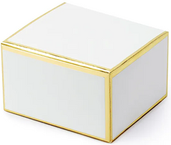 Pudełeczka Podziękowania Złote 6x3,5x5,5cm 10szt.