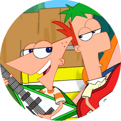 Opłatek tortowy 14 cm, Fineasz i Ferb 1 szt.