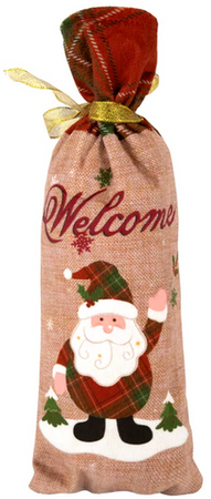 Torebki na prezenty z materiału 12x33cm 1szt.