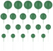 Dekoracja na Tort ZIELONE Matowe KULKI 20szt.