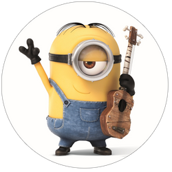 Opłatek tortowy 14 cm, Minionki 1 szt.