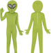 Kostium Strój Zielony KOSMITA Obcy Ufo Alien 5-6 l