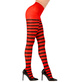 Rajstopy Czerwone Czarne Paski MIKOŁAJKA 70DEN