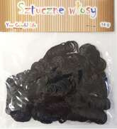 Sztuczne włosy czarne 14g