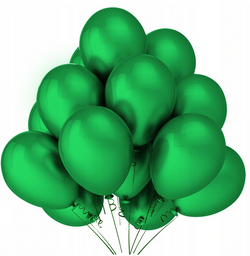 Balony metaliczne 12 cali, 100 szt., zielony