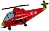 Balon foliowy 14" FX - "Helikopter" (czerwony)