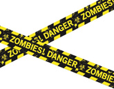 Taśma Ostrzegawcza ZOMBIES! DANGER Halloween 6m
