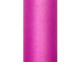 Tiul gładki, fuksja, 30cm x 9m, 1szt.