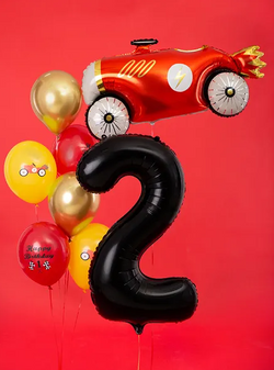 Balon foliowy Cyfra ''2'', 86cm, czarny