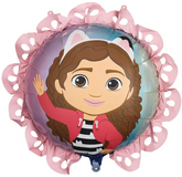 Balon Foliowy KOCI DOMEK GABI z Falbanką 52x52cm