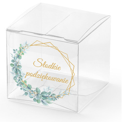 Pudełeczka Słodkie Podziękowanie HEKSAGON 5cm 10sz