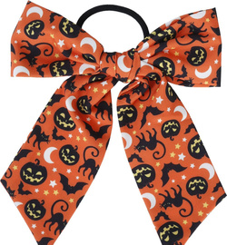 KOKARDA Gumka do Włosów Pomarańczowa Halloween