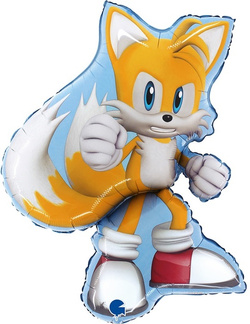 Balon Foliowy TAILS Sonic Gra Urodziny 56x66cm