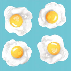 Serwetki Jajka Sadzone Śniadanie 33x33cm 20szt.