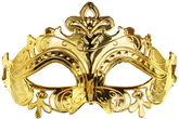 Maska Karnawałowa Wenecka na Oczy ZŁOTA 17x9cm
