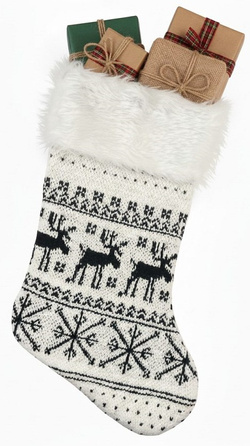 Skarpeta Świąteczna na Prezenty Renifery 41x22cm