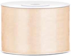Tasiemka satynowa, kremowa, 50mm/25m