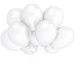 Balony Metaliczne Białe Urodziny 12cm 100szt.