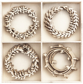 Kształty z Drewna Dekoracje Drewniane RAMKI 20szt.