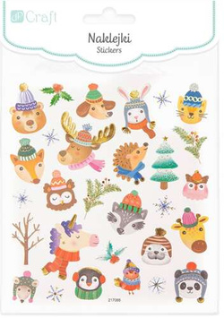 Naklejki ŚWIĄTECZNE ZWIERZAKI Zwierzęta 29szt.