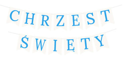 Baner CHRZEST ŚWIĘTY Niebieski, 1kpl.
