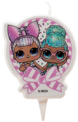 Świeczka - Lol 2D, 7,5cm, 1 szt