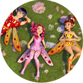 Opłatek tortowy 14 cm, Mia i Ja 1 szt.