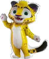 Balon Foliowy Leo i Tig Tygrys Urodziny Party 94cm