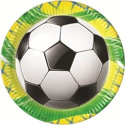 Talerzyki Piłka Nożna, 23 cm, 8 szt.