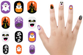 Sztuczne PAZNOKCIE Klej dla Dzieci Halloween 12szt