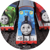 Opłatek tortowy 14 cm, Tomek i Przyjaciele 1 szt.